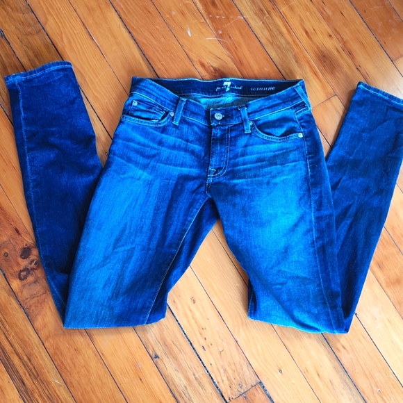 7 for All Mankind Roxanne low rise skinny ankle jean - Picture 1 of 6